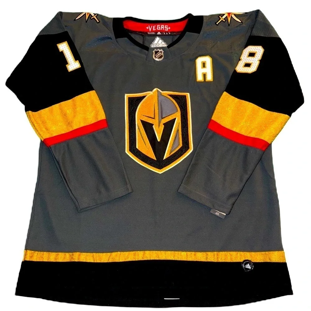 Vegas Golden Knights Jersey Size 60 Neal #18 NWT Adidas New Condition VGK Gray - Picture 14 of 14